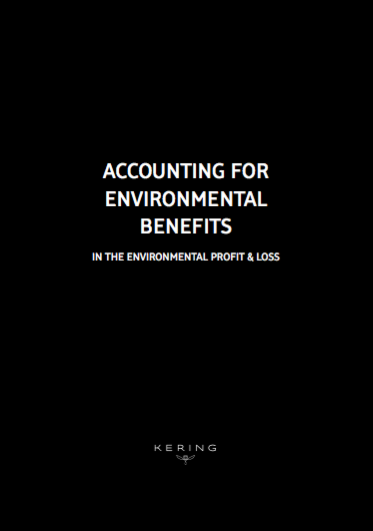 Accounting for environmental benefits in the environmental profit and loss