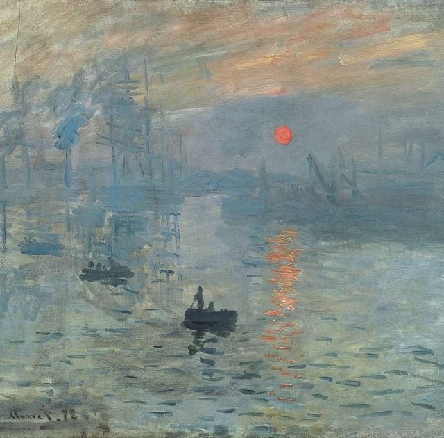 painting Monet sea